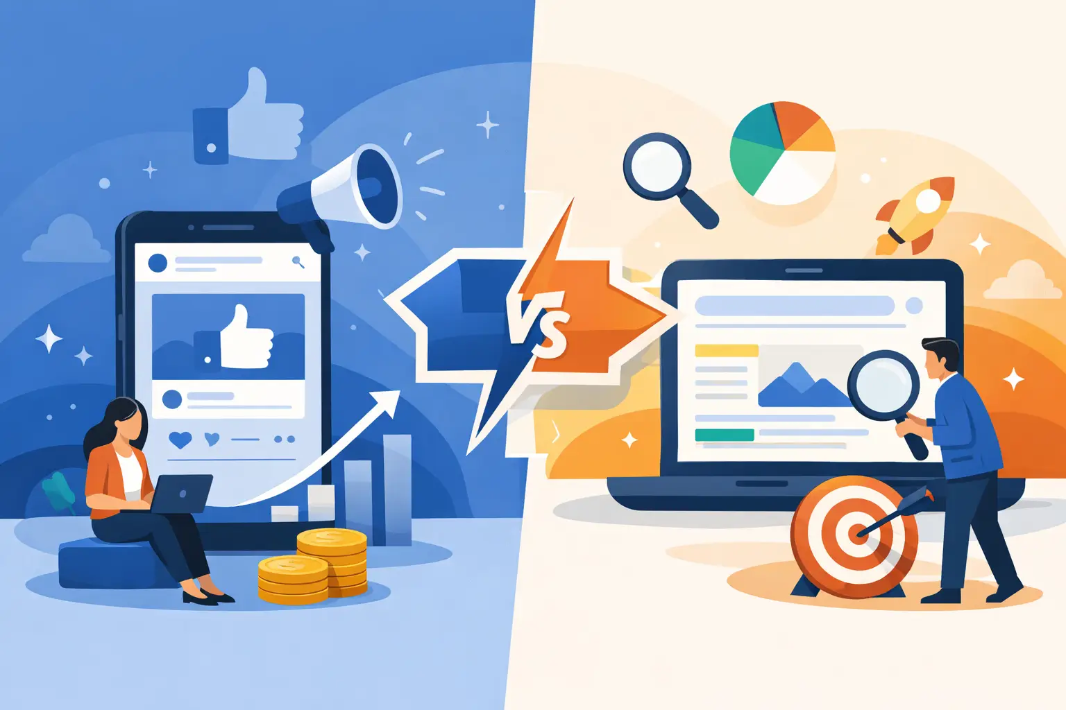 Facebook Ads vs Google Ads: Which Wins?