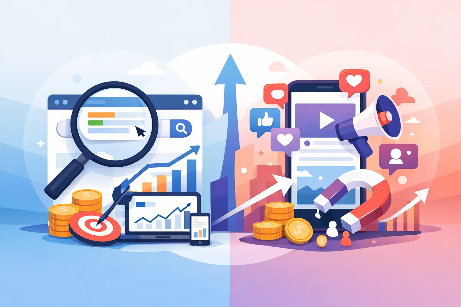 Paid Search vs Paid Social for Profitable Growth